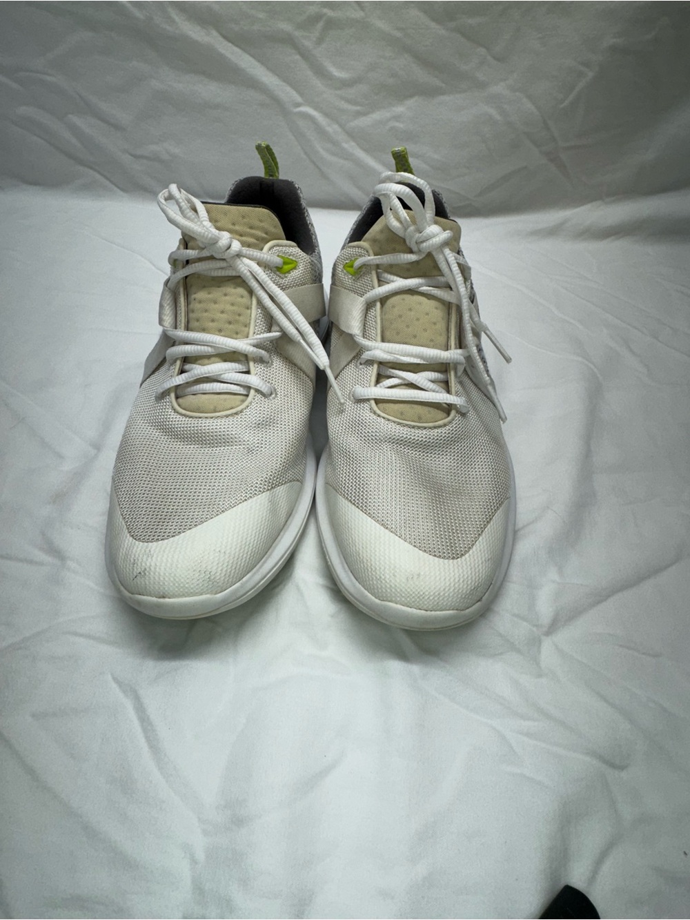 FootJoy White Athletic Sneakers with Lime Accents
